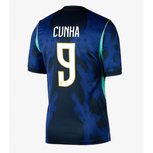 Billige Fotballdrakt Brasil Matheus Cunha #9 Replika Bortedrakt VM 2026 Kortermet Billige Fotballdrakt Brasil Matheus Cunha #9 Replika Bortedrakt VM 2026 Kortermet